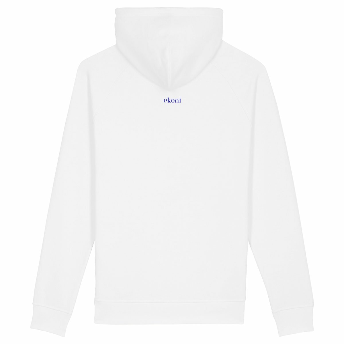 Sweat à capuche avec poches latérales  - dos_blanc