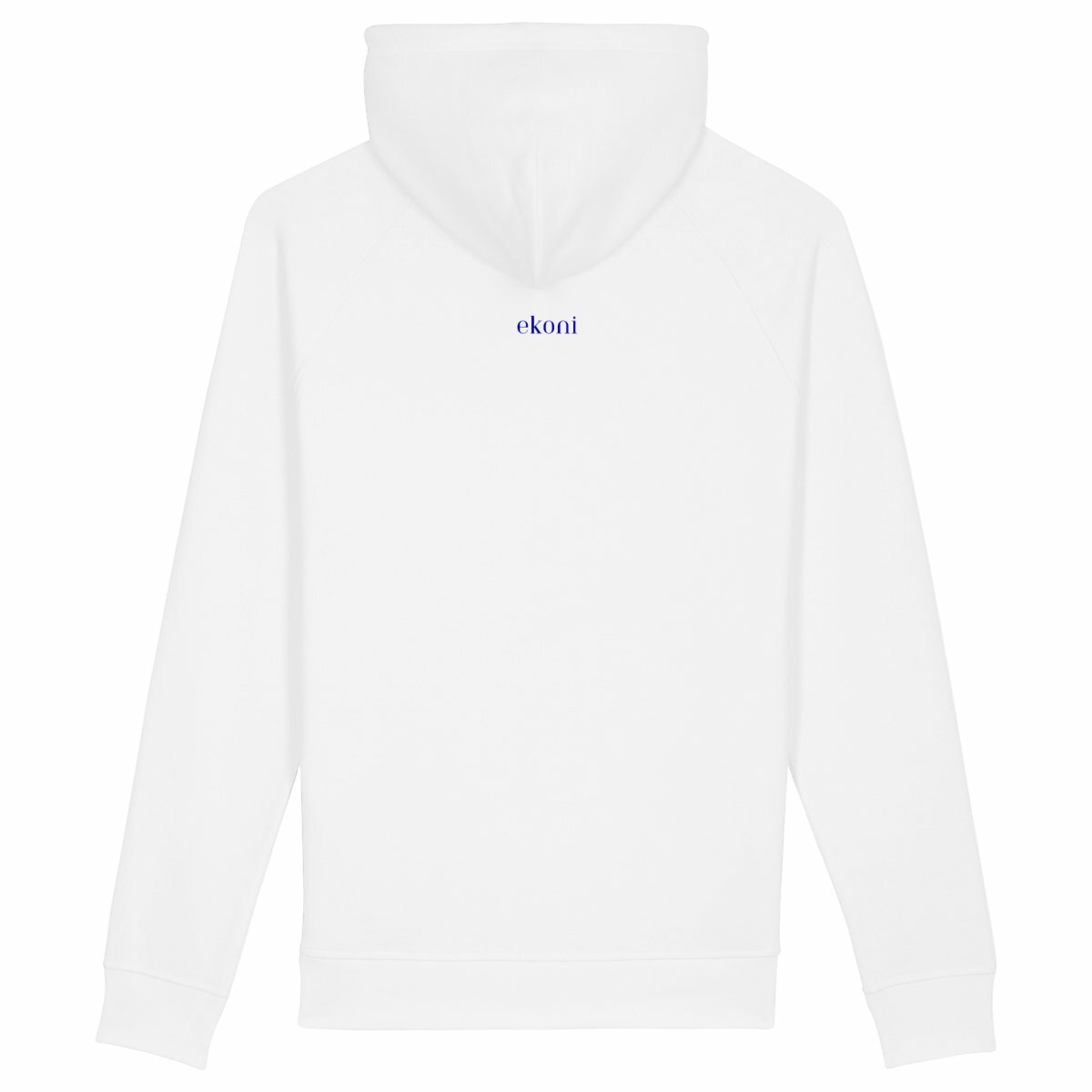 Sweat à capuche avec poches latérales  - dos_blanc