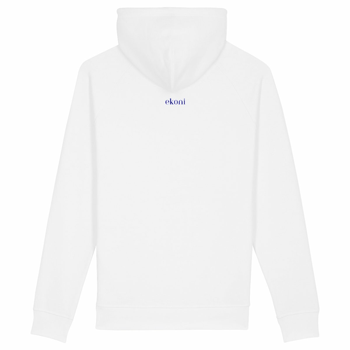 Sweat à capuche avec poches latérales  - dos_blanc