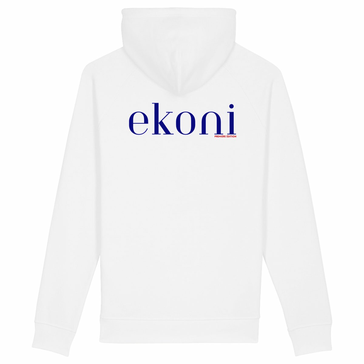 Sweat à capuche avec poches latérales  - dos_blanc