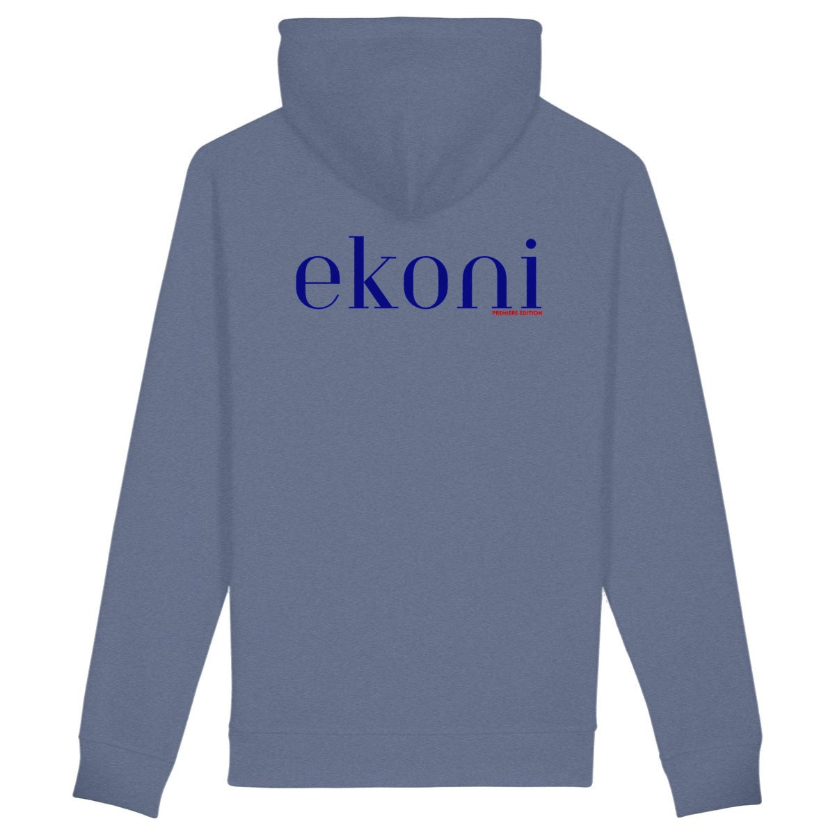 Sweat à capuche avec poches latérales  - dos_bleuindigo