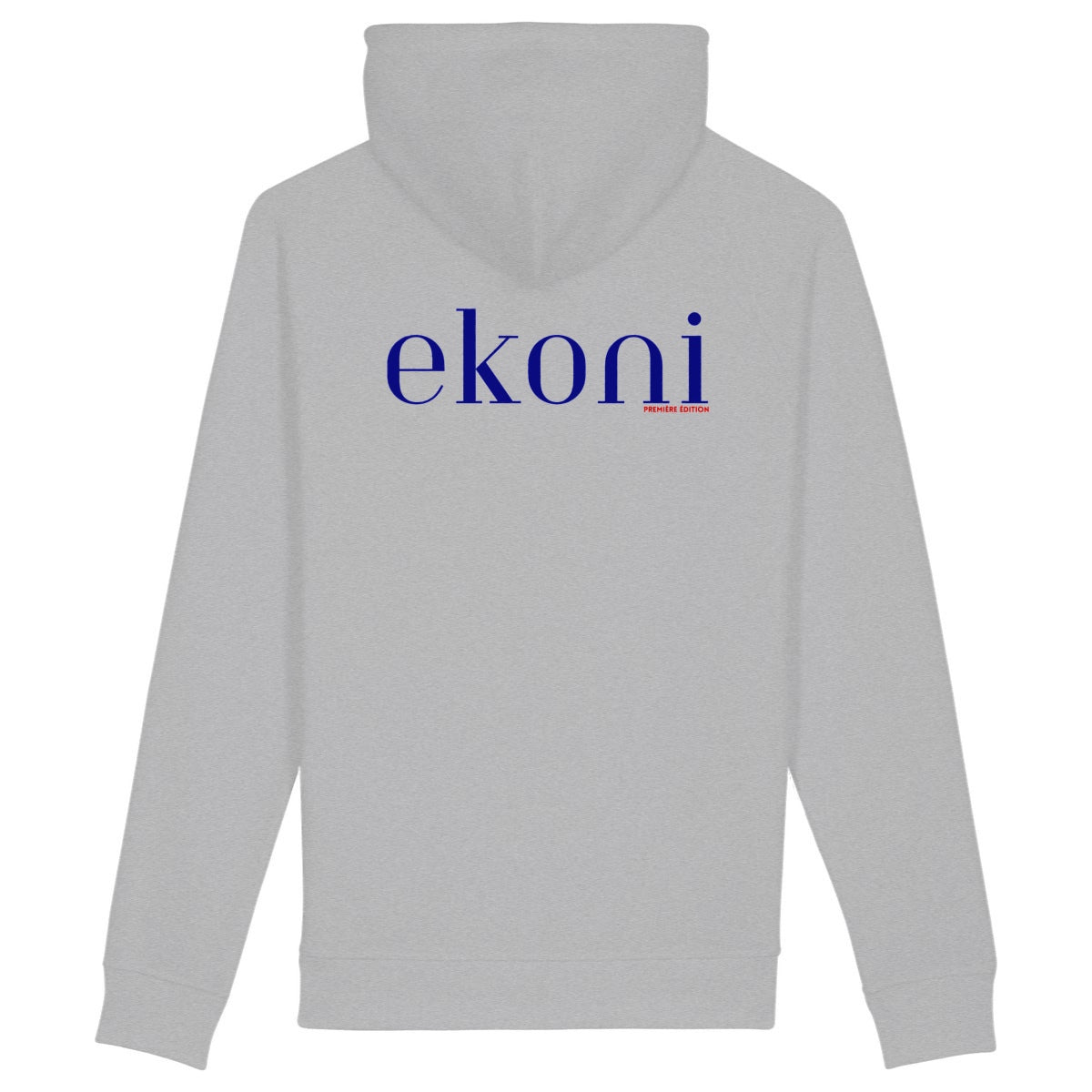 Sweat à capuche avec poches latérales  - dos_gris