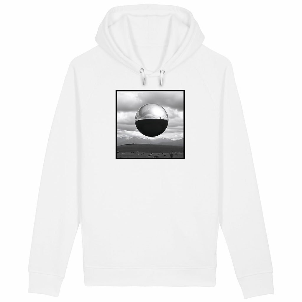 Sweat à capuche avec poches latérales  - face_blanc