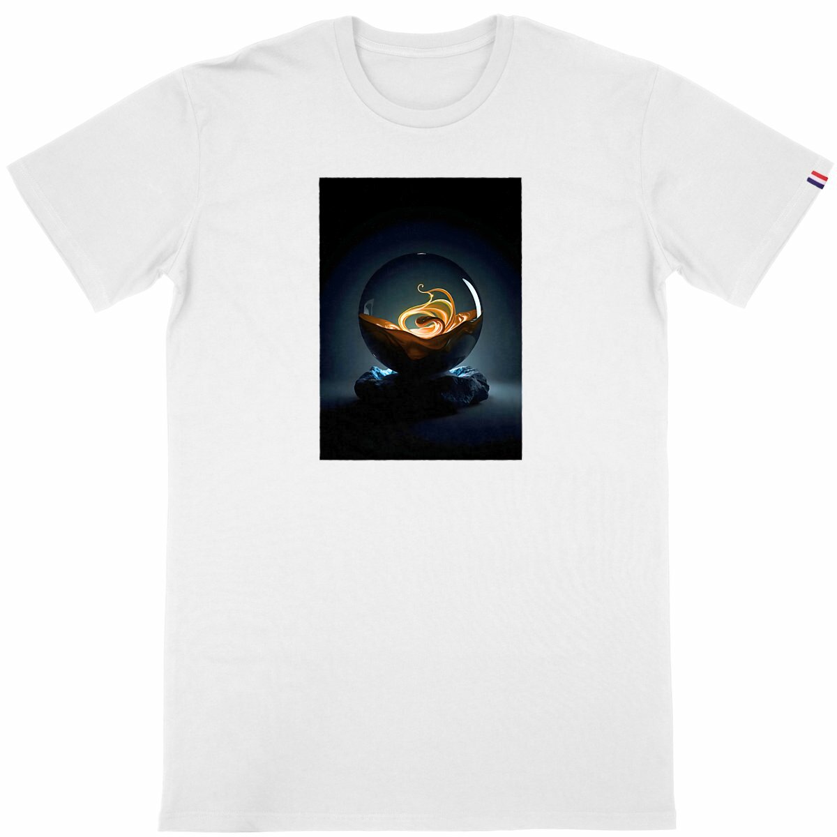 T-shirt Homme Made in France  - face_blanc