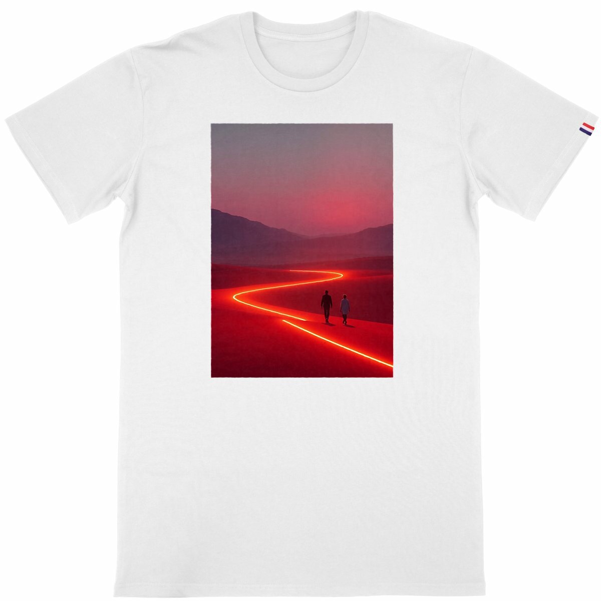 T-shirt Homme Made in France  - face_blanc