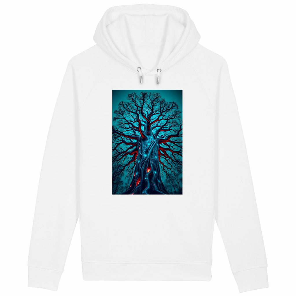 Sweat à capuche avec poches latérales - face_blanc