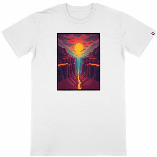 T-shirt Homme Made in France  - face_blanc