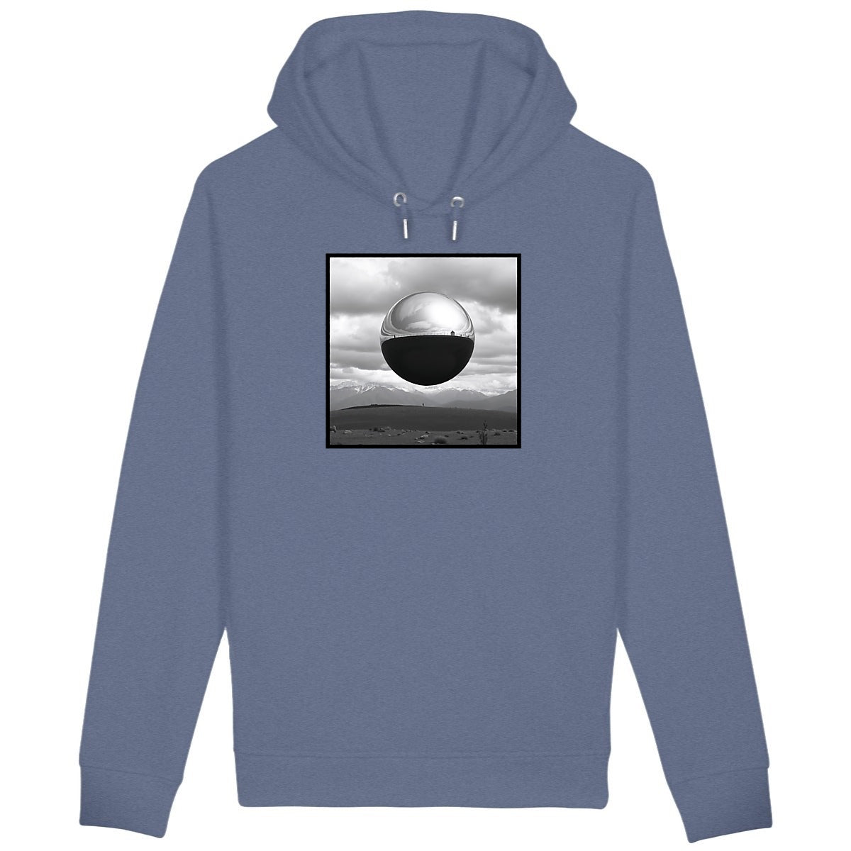 Sweat à capuche avec poches latérales  - face_bleuindigo