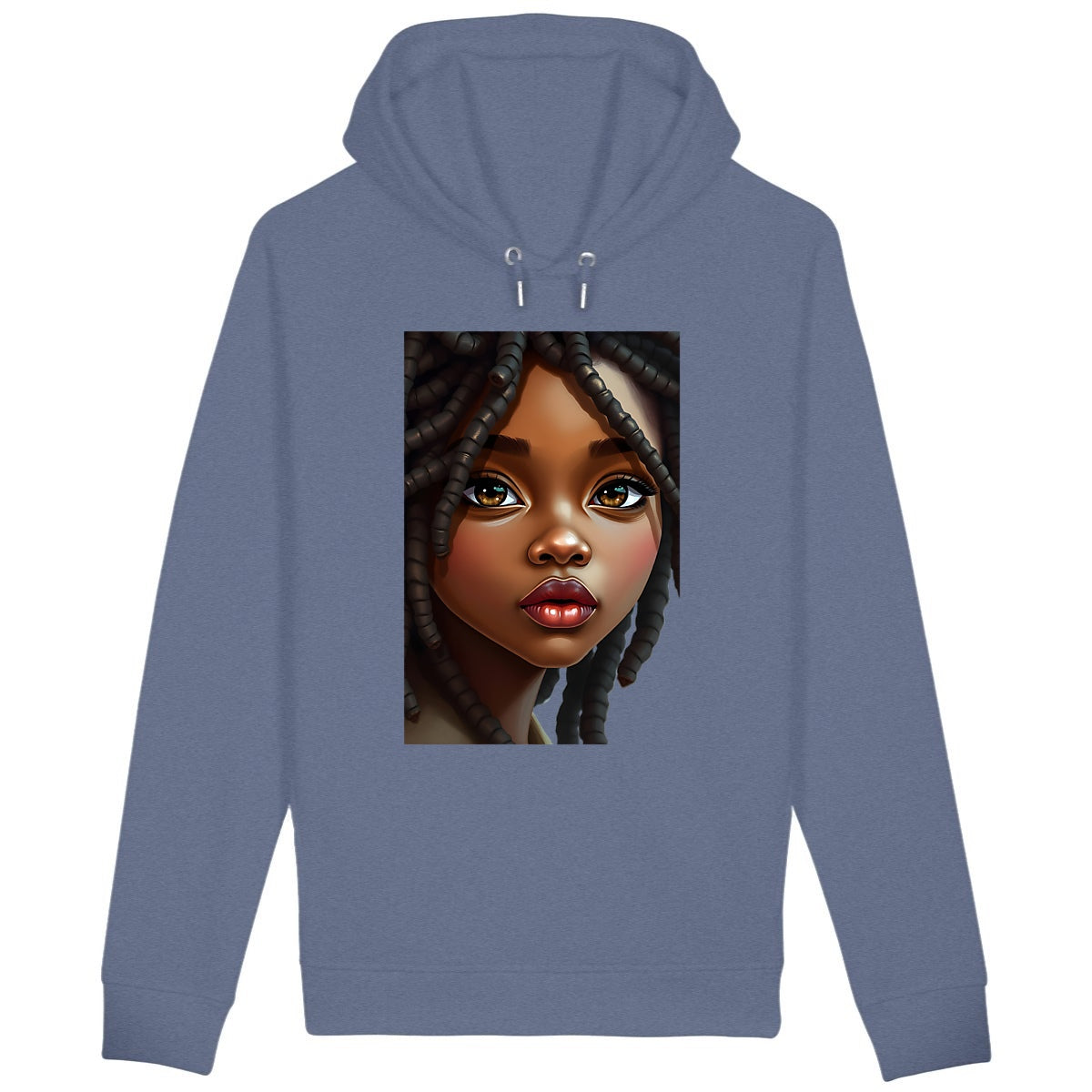 Sweat à capuche avec poches latérales - face_bleuindigo