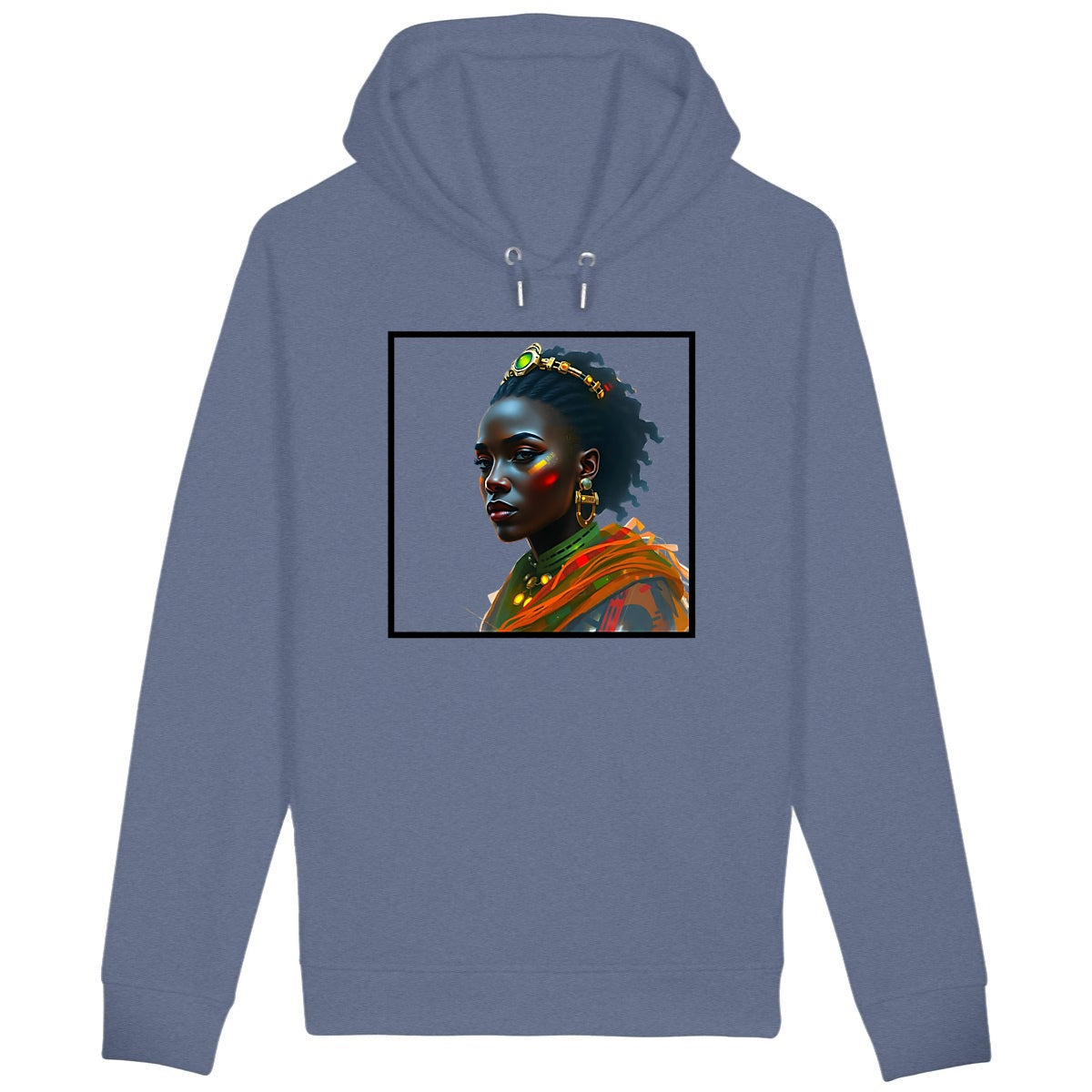 Sweat à capuche avec poches latérales - face_bleuindigo