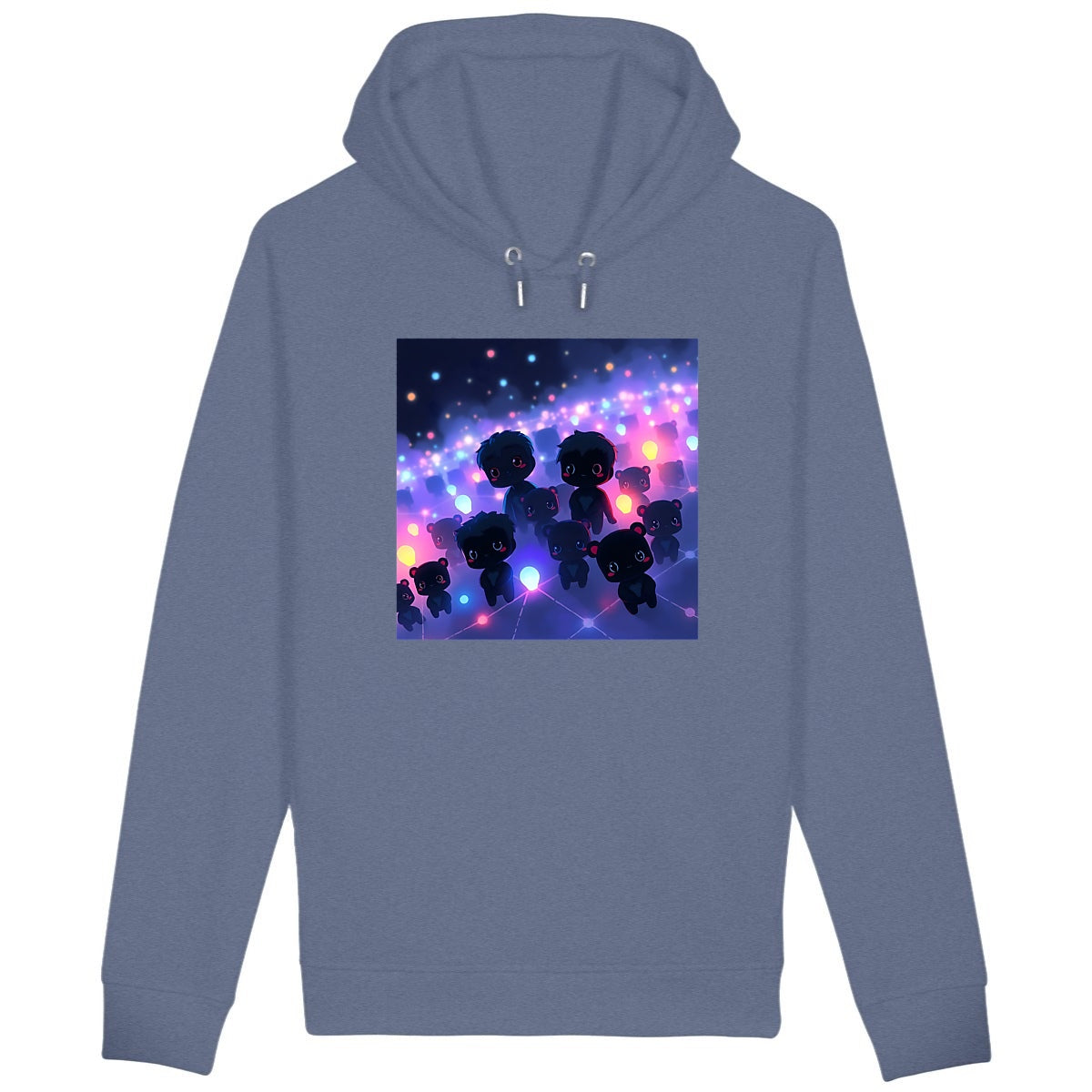 Sweat À Capuche Homme - face_bleuindigo