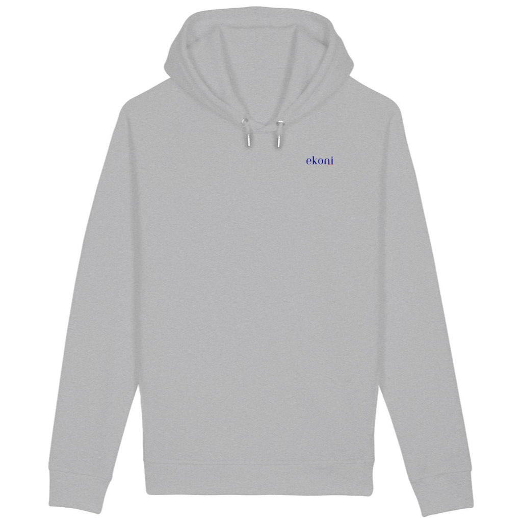 Sweat à capuche avec poches latérales  - face_gris