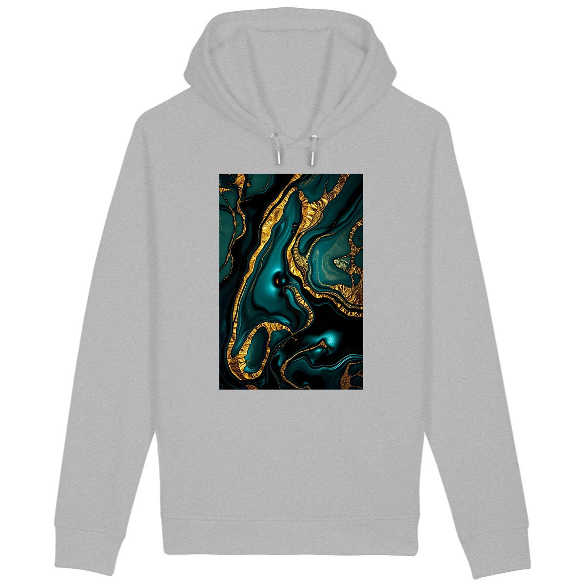 Sweat à capuche avec poches latérales  - face_gris