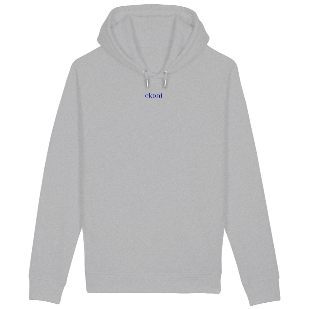 Sweat à capuche avec poches latérales  - face_gris