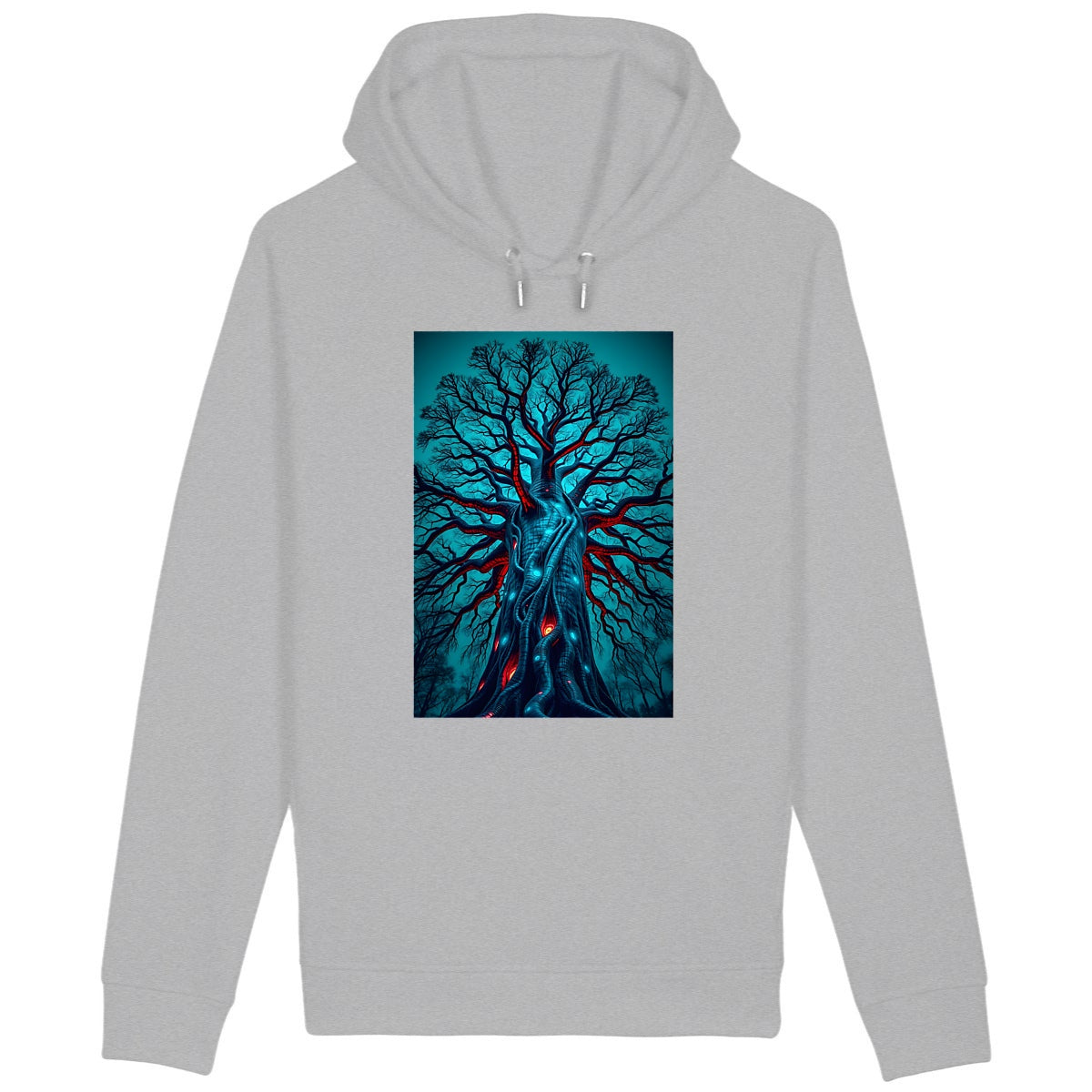 Sweat à capuche avec poches latérales - face_gris