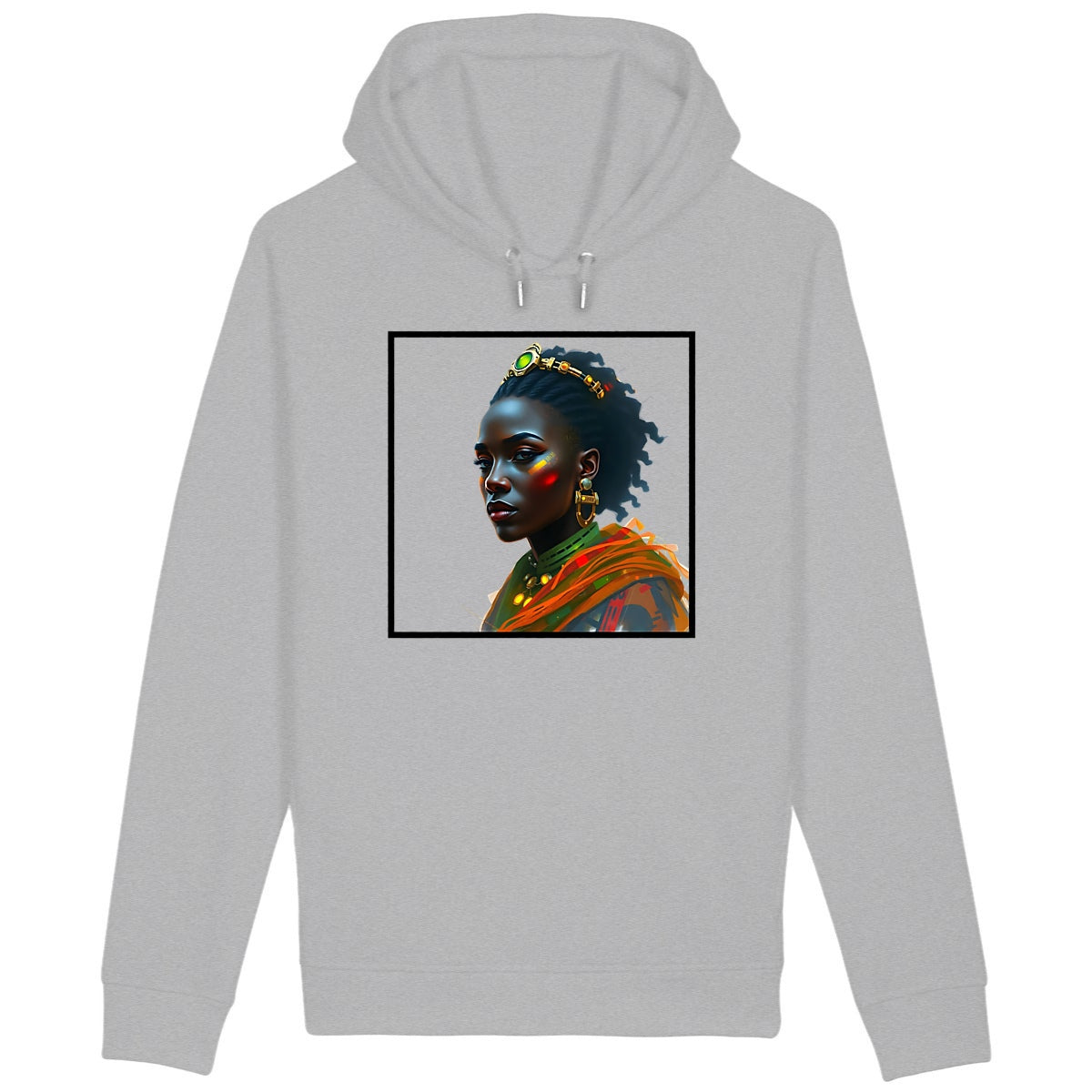 Sweat à capuche avec poches latérales - face_gris