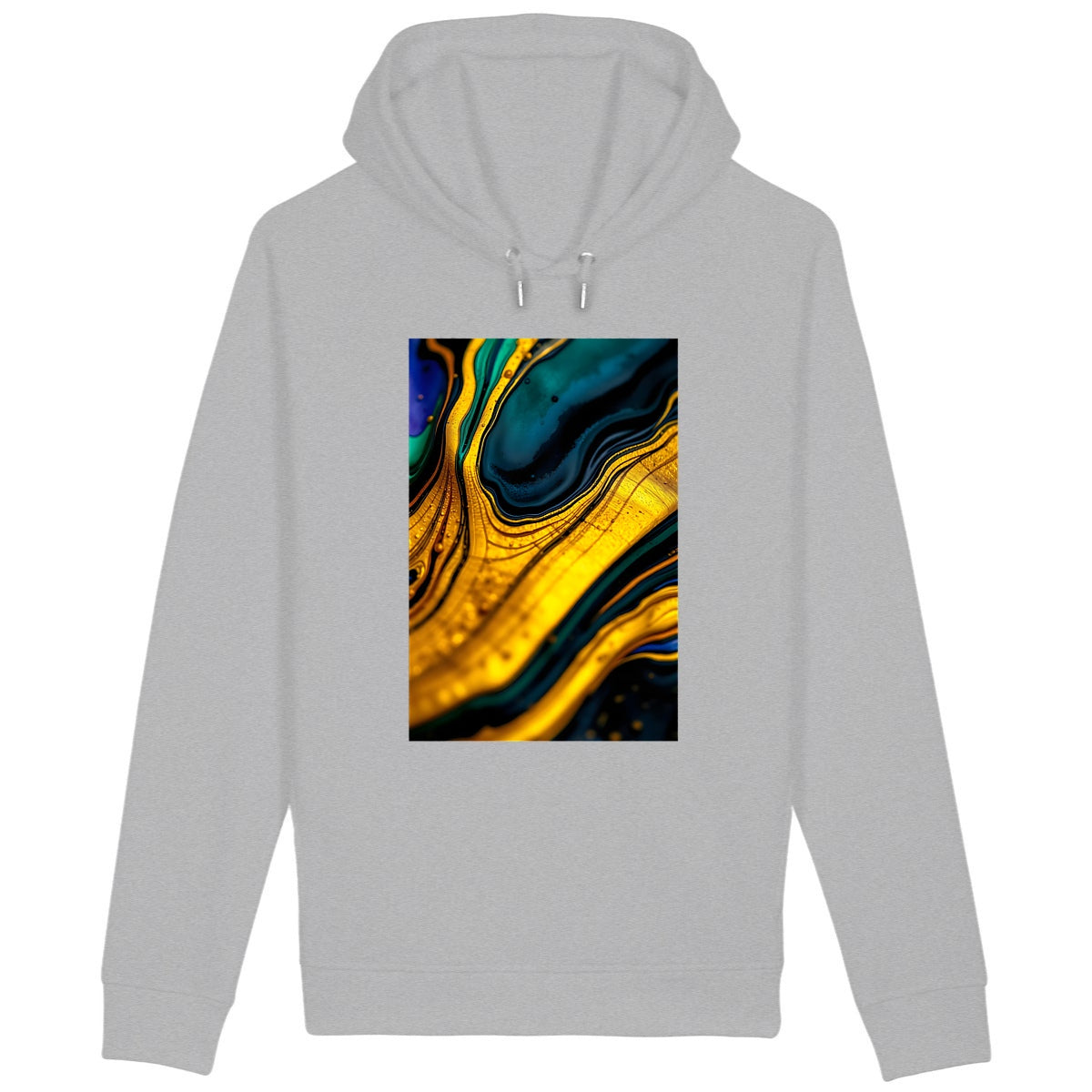 Sweat à capuche avec poches latérales  - face_gris