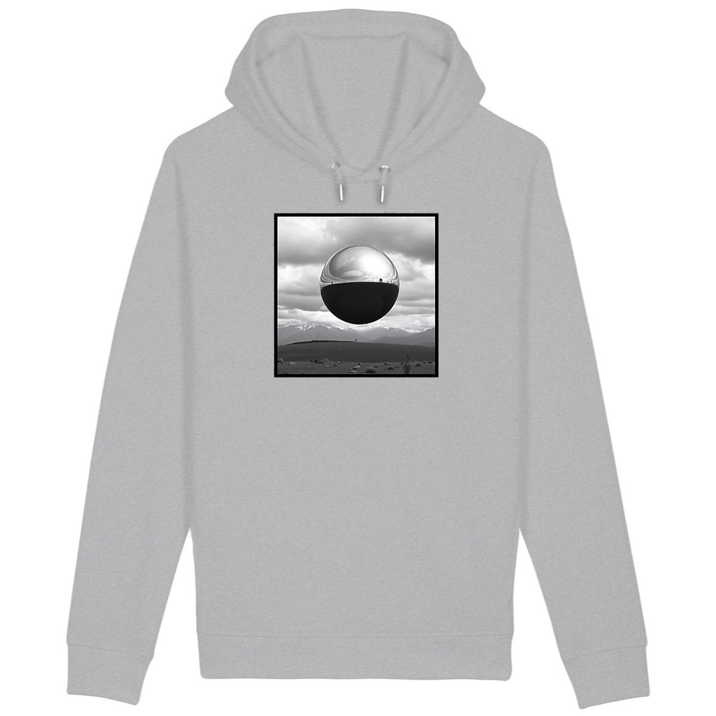 Sweat à capuche avec poches latérales  - face_gris