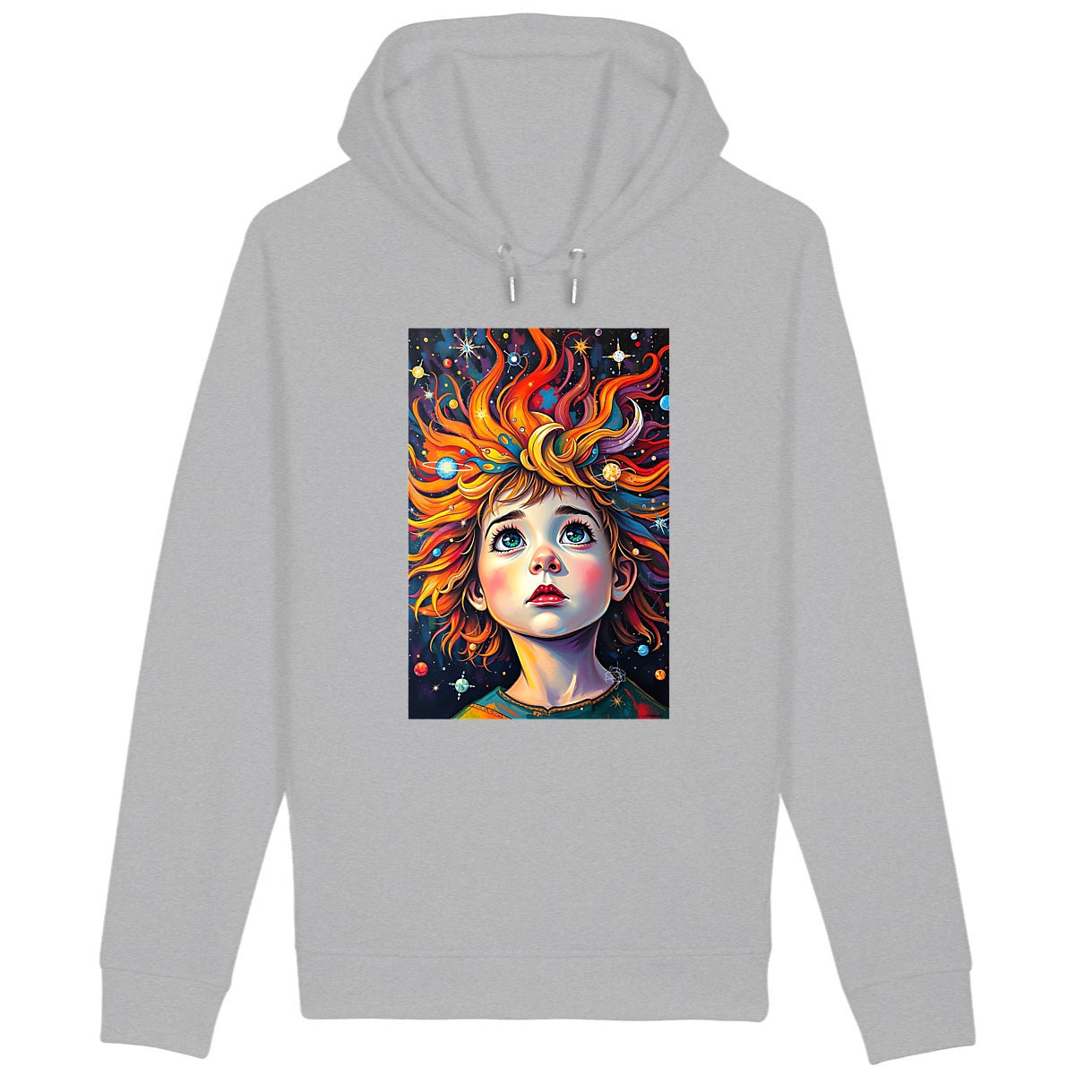 Sweat à capuche avec poches latérales - face_gris