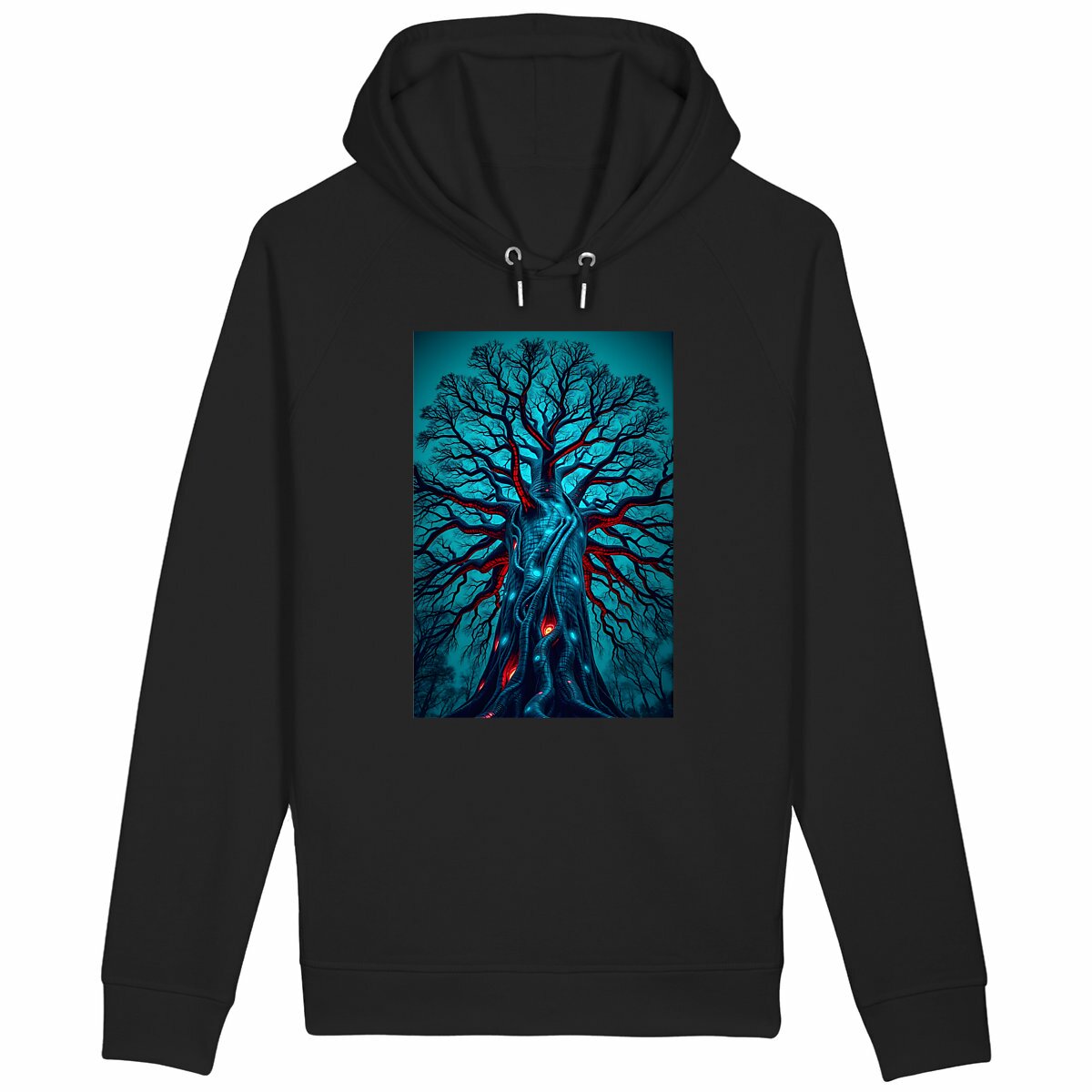 Sweat à capuche avec poches latérales - face_noir