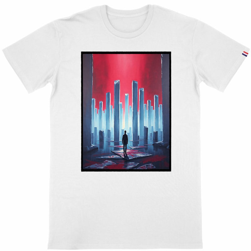 T-shirt Homme Made in France  - face_blanc