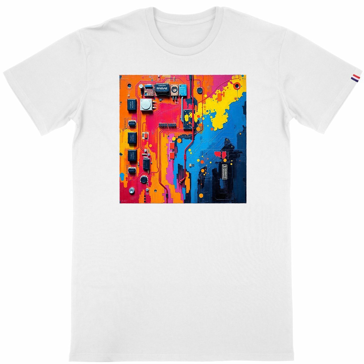 T-shirt Homme Made in France - face_blanc