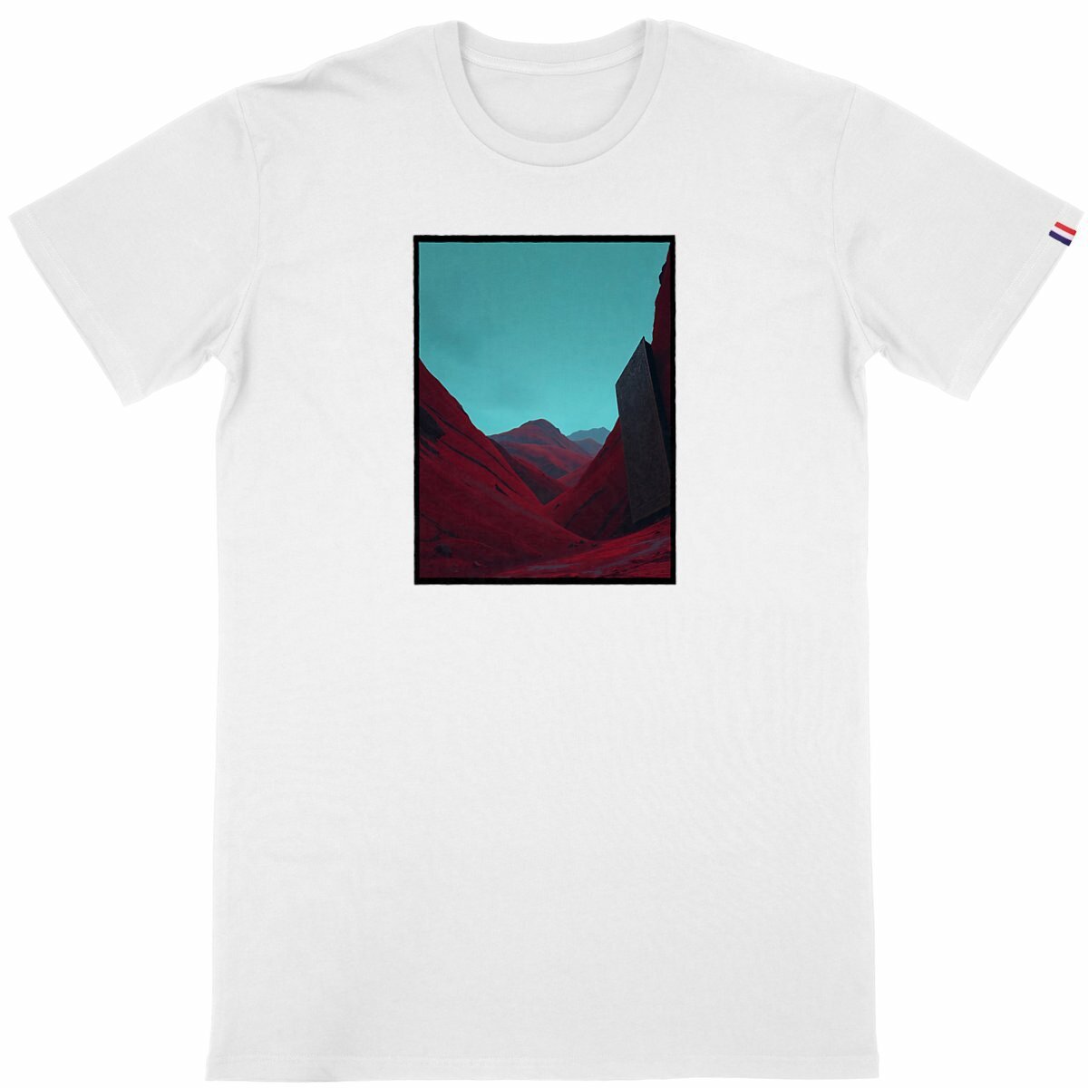 T-shirt Homme Made in France  - face_blanc